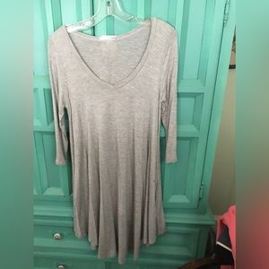 Super soft shirt dress with 3/4 sleeves